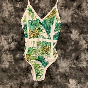 Pineapple 1 piece bathing suit